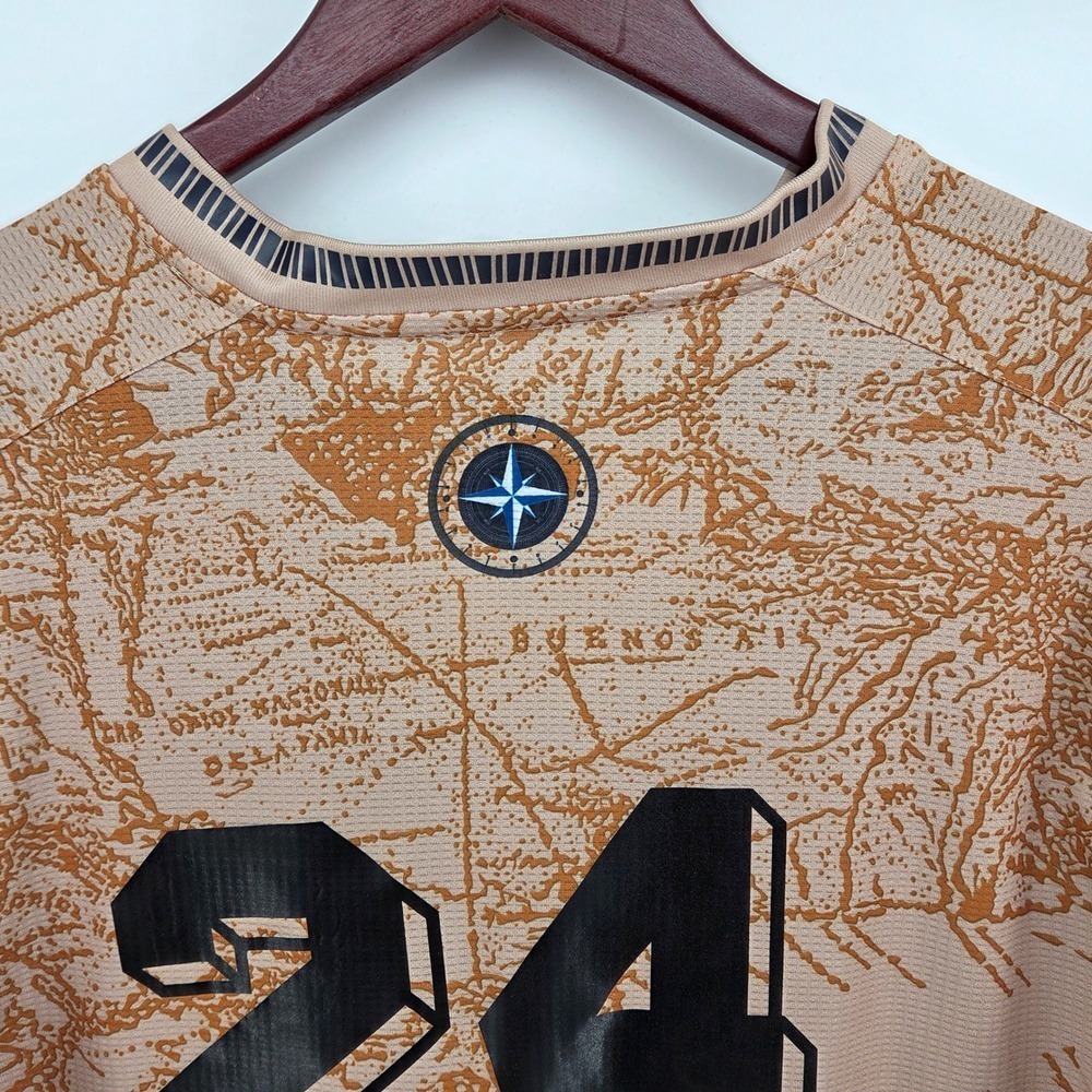Adidas Argentina World Cup Soccer Away Jersey Special Gold Mens Medium #24 - Picture 10 of 16